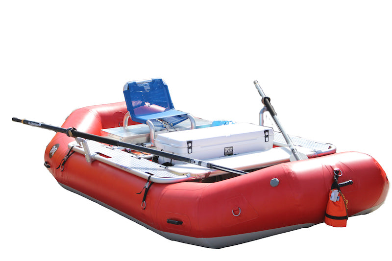 Complete 2018 14ft RMR Fishing Raft, includes trailer w/ 5 rollers