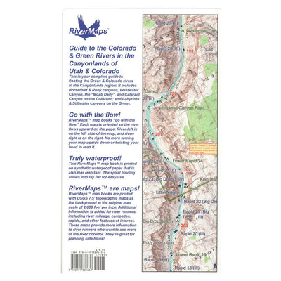 RiverMaps Guide to the Colorado and Green Rivers in the Canyonlands of Utah & Colorado